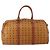 Borsa Boston MCM Logogram Vicetos PVC Pelle 2way Marrone Oro Auth 192616A D'oro - vista 2