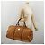 Borsa Boston MCM Logogram Vicetos PVC Pelle 2way Marrone Oro Auth 192616A D'oro - vista 24