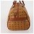 Borsa Boston MCM Logogram Vicetos PVC Pelle 2way Marrone Oro Auth 192616A D'oro - vista 4