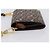 BURBERRY TB Monogram Portamonete Borsa a Tracolla PVC Brown Gold Auth 196826V Marrone D'oro - vista 3