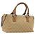 Borsa a mano GUCCI GG Canvas Beige Silver 113009 Auth 195092 Argento
