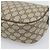 GUCCI GG Supreme Web Sherry Line Bag PVC Beige Gold 89 02 032 Auth 195081 Bege Dourado - vista 16