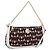 Miu Miu Schultertasche mit Kette Canvas 2way Beige Gold Auth 195364V