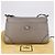 FENDI Celeria Schultertasche aus Leder Grau Silber authentisch 195653V Braun - Ansicht 12