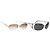 Dolce & Gabbana DOLCE&GABBANA PRADA Occhiali da sole in metallo set da 2 Nero Marrone Auth bs36790