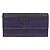 CHANEL Langer Geldbeutel Leder Lila CC Auth 196318 - Ansicht 13