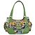 Borsa a mano PRADA Nylon Green Silver Auth 195238A Argento Verde - vista 13