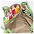 Borsa a mano PRADA Nylon Green Silver Auth 195238A Argento Verde - vista 19