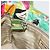 Borsa a mano PRADA Nylon Green Silver Auth 195238A Argento Verde - vista 21