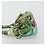 Borsa a mano PRADA Nylon Green Silver Auth 195238A Argento Verde - vista 4