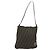 Bolso de hombro FENDI Zucca Canvas Brown Black Auth 195603 Castaño Negro