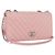 Borsa a tracolla CHANEL V Stitch Chain Studs in pelle d'agnello rosa argento CC Auth ka5624SAV