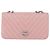 Borsa a tracolla CHANEL V Stitch Chain Studs in pelle d'agnello rosa argento CC Auth ka5624SAV - vista 13