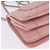 Borsa a tracolla CHANEL V Stitch Chain Studs in pelle d'agnello rosa argento CC Auth ka5624SAV - vista 15