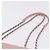 Borsa a tracolla CHANEL V Stitch Chain Studs in pelle d'agnello rosa argento CC Auth ka5624SAV - vista 8