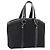 Borsa a Mano Christian Dior Trotter Canvas Nero Argento Auth 195785V
