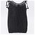 Borsa a Mano Christian Dior Trotter Canvas Nero Argento Auth 195785V - vista 3