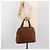 Borsa a mano Burberrys in pelle marrone e oro autentica 194278 D'oro - vista 22