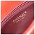 Borsa a tracolla CHANEL Matelassé in pelle d'agnello rossa con catena e CC dorato Auth 195253SM Rosso - vista 23