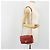Borsa a tracolla CHANEL Matelassé in pelle d'agnello rossa con catena e CC dorato Auth 195253SM Rosso - vista 29