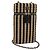 Borsa a tracolla con catena CHANEL in rafia beige e oro CC Auth 196361SAM D'oro