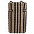 Borsa a tracolla con catena CHANEL in rafia beige e oro CC Auth 196361SAM D'oro - vista 2