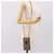 Borsa a tracolla con catena CHANEL in rafia beige e oro CC Auth 196361SAM D'oro - vista 21