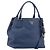 Borsa a mano PRADA in pelle 2way blu tono oro Auth 195424V