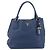 Borsa a mano PRADA in pelle 2way blu tono oro Auth 195424V - vista 13