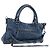 BALENCIAGA Borsa The First in pelle 2way Blu Oro 103208 Auth am12227V D'oro