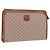 Céline Borsa a pochette CELINE Macadam PVC Beige Gold Auth 183561A D'oro