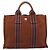 Hermès Bolso HERMES Fourre Tout PM algodón Brown Silver Auth BA14842 Castaño Plata - vista 13