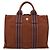 Hermès Bolso HERMES Fourre Tout PM algodón Brown Silver Auth BA14842 Castaño Plata - vista 2