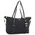 Borsa Tote PRADA Nylon 2way Black Gold Auth 196064 Nero D'oro