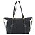 Borsa Tote PRADA Nylon 2way Black Gold Auth 196064 Nero D'oro - vista 2