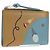 Portafoglio LOEWE in pelle Suna Fujita Collaboration Brown Silver Auth 195028M Marrone Argento
