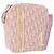Borsa a tracolla Christian Dior Trotter Canvas PVC Rosa Argento Auth 195709