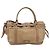 Saco Tote BURBERRY Couro Beige Gold Auth 195681A Bege Dourado - vista 13
