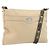 FENDI Celeria Shoulder Bag Leather Ivory Silver Auth 195647V Silvery Cream