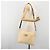 FENDI Celeria Shoulder Bag Leather Ivory Silver Auth 195647V Silvery Cream - view 26