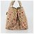 Borsa a mano PRADA Canapa M Canvas Beige Gold Auth 195043A D'oro - vista 3