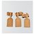 LOUIS VUITTON Etichetta per nome Powanie Set di 10 Pelle Powanie Beige LV Auth 192568 - vista 4