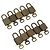 LOUIS VUITTON Padlock 10 Set Padlock metal Gold LV Auth 192564 Golden