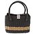 Borsa a mano CHANEL in paglia Grigio Argento CC Auth 195504SM Marrone - vista 13