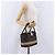 Borsa a mano CHANEL in paglia Grigio Argento CC Auth 195504SM Marrone - vista 25