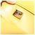 CHANEL Mini Matelasse 17 Borsa a catena Pelle d'Agnello Giallo Oro CC Auth 195513SAM D'oro - vista 11