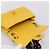 CHANEL Mini Matelasse 17 Borsa a catena Pelle d'Agnello Giallo Oro CC Auth 195513SAM D'oro - vista 17