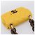 CHANEL Mini Matelasse 17 Borsa a catena Pelle d'Agnello Giallo Oro CC Auth 195513SAM D'oro - vista 6