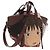 LOEWE x Studio Ghibli Spirited Away Hammock Small Bag Canvas Brown Auth 167469SM Marrone