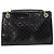 GUCCI GG Canvas Guccissima Horsebit Chain Patent leather 295403 Auth 196047A Nero D'oro - vista 2